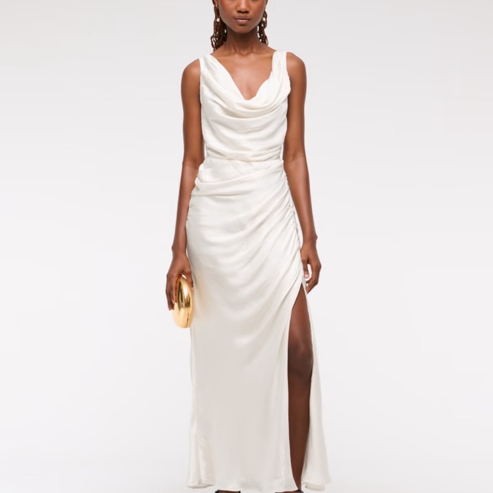 Elegant White Evening Gown